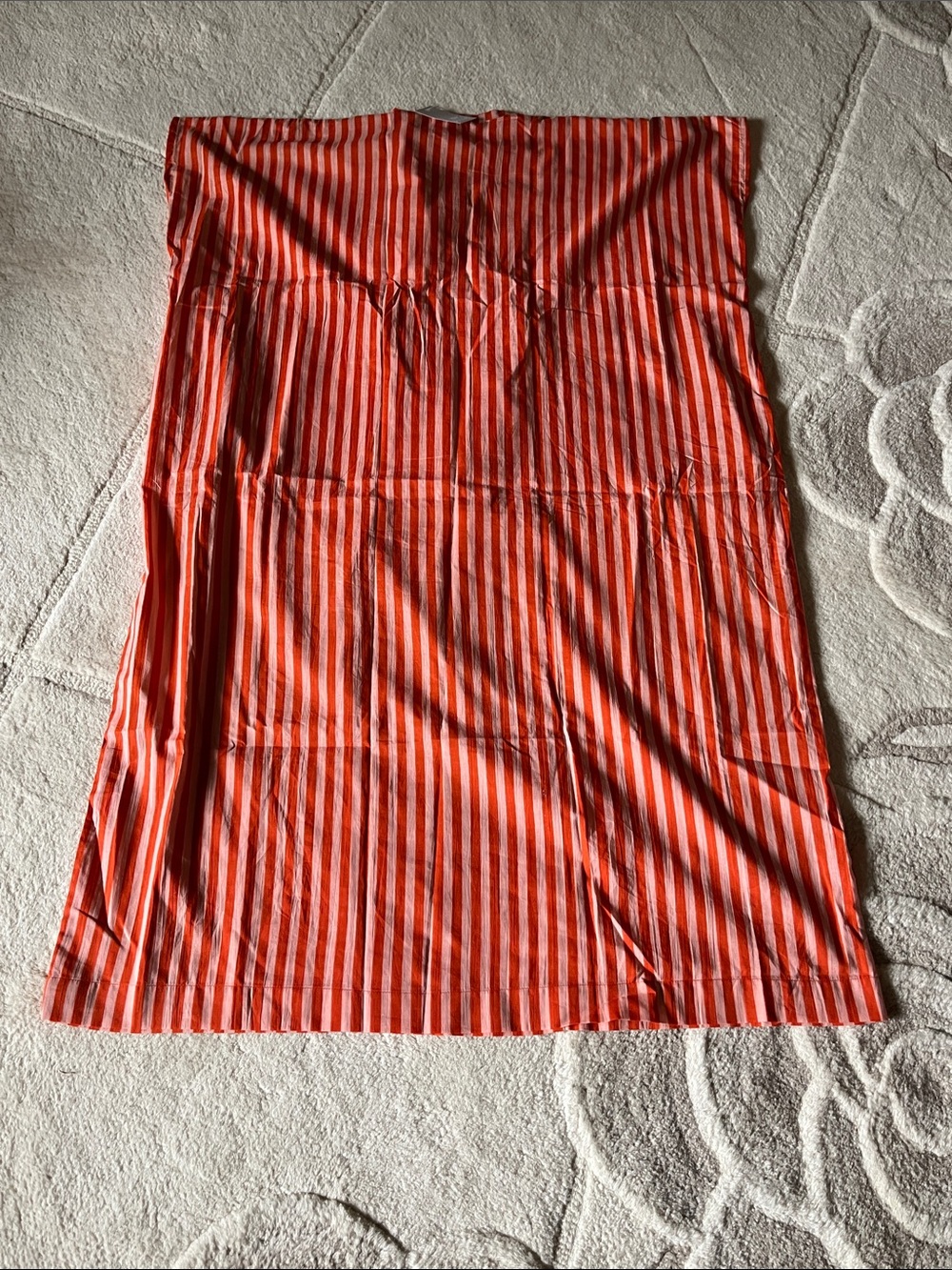 INK AND ALLOY Margot Striped Kaftan In Coral And Blush - Picture 9 of 9